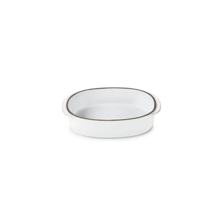 Plat Oblong Blanc Cumulus 19 x 13 cm Caractère Culinaire - Revol