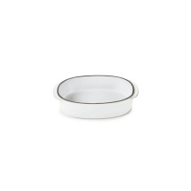 Plat Oblong Blanc Cumulus 19 x 13 cm Caractère Culinaire - Revol