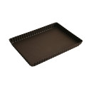 Moule à Tarte Rectangulaire Bord Cannelé Fond Fixe - Gobel