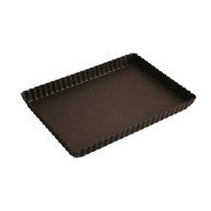 Moule à Tarte Rectangulaire Bord Cannelé Fond Fixe - Gobel