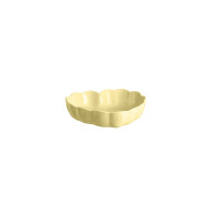 Moule à Gâteau Cœur en Céramique Jaune Vanille 26,5 x 24,5 cm Madeleine - Emile Henry