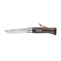 Couteau de Poche Noir Brun Baroudeur N°8 - Opinel