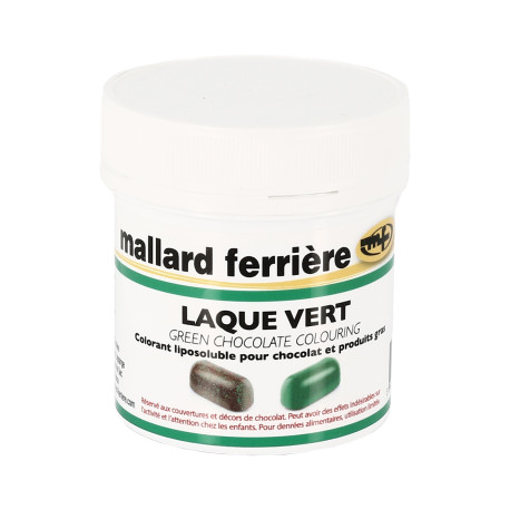 Colorant chocolat poudre liposoluble vert 15g