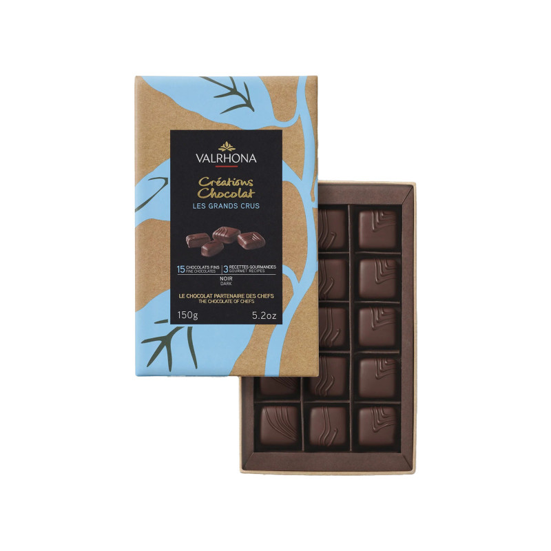 DDM Dépassée Coffret 15 Carrés Chocolat Noir Grands Crus - Valrhona DDM Dépassée Coffret 15 Carrés Chocolat Noir Grands Crus - Valrhona