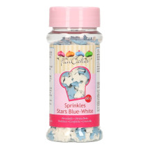 DDM Dépassée Décors sucrés étoile blanc bleu - FunCakes