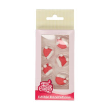 DDM Dépassée Décoration en sucre Père Noël x8 - Funcakes