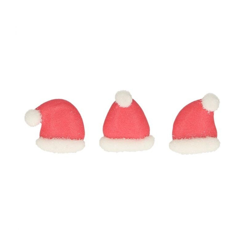 Décoration en sucre Père Noël x8 - Funcakes Décoration en sucre Père Noël x8 - Funcakes