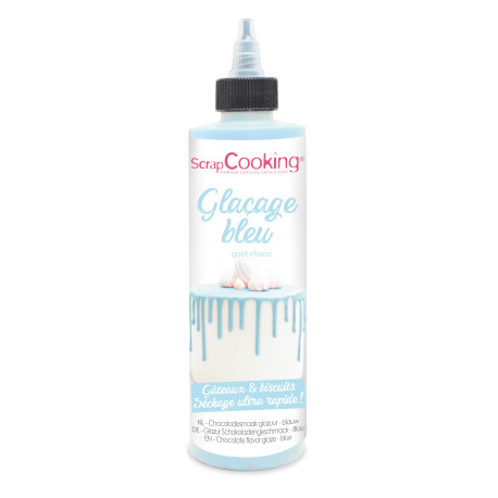 DDM Dépassée Glaçage bleu prêt à l'emploi goût choco 130g - ScrapCooking