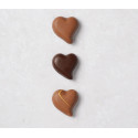 Coffret cœurs en chocolat (Noir & Lait) - Coffret cœurs en chocolat (Noir & Lait) -