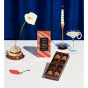 Coffret cœurs en chocolat (Noir & Lait) - ambiance Coffret cœurs en chocolat (Noir & Lait) - ambiance