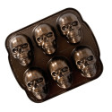 Moule à Gâteaux Têtes de Mort (x6) Bronze - Nordic Ware