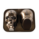 Moule à Gâteau 3D Tête de Mort Bronze - Nordic Ware