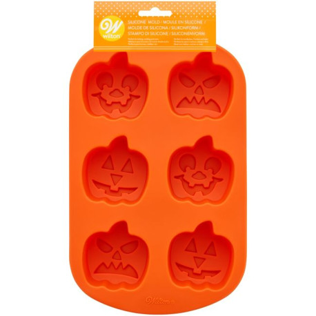 Moule Silicone Citrouille Halloween 6 Empreintes - Wilton