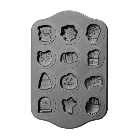 Moule Anti-adhérent Biscuits Halloween 44 x 28 cm (x12) - Ibili