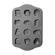 Moule Anti-adhérent Biscuits Halloween 44 x 28 cm (x12) - Ibili