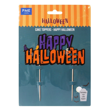 Cake Topper Happy Halloween 11,5 x 7 cm - PME