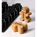 Moule Silicone Bonhomme Pain d’Épices 8,5 x H 3,5 cm (x12) Pavoflex