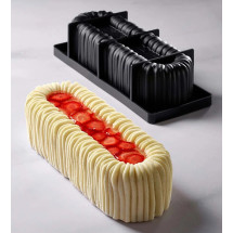 Moule Silicone Bûche Silk 25 x 8,6 cm x H 6,8 cm Pavoni