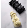 Moule Silicone Bûche Bonhomme de Neige 25,3 x 11 cm x H 7,6 cm Pavoni