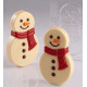 Moule Chocolat Bonhomme de Neige 9,5 x 16 x H 2,5 cm (x2) Pavoni