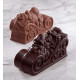 Moule Chocolat Traineau Noël 19 x 6 x H 9 cm (x2) Pavoni