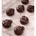 Moule Chocolat Boule de Noël 3,3 x 4 x H 1,5 cm (x20) Pavoni
