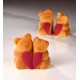 Moule Silicone Teddy Love 8,6 x H 7,7 cm (x18) Pavoflex