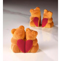 Moule Silicone Teddy Love 8,6 x H 7,7 cm (x18) Pavoflex