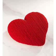 Moule Silicone Cœur Tricot 18 x 17 cm x H 6 cm Pavoni