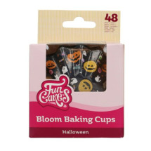 Caissettes Cupcakes Noires Halloween (x48) - Funcakes