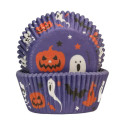 Caissettes Cupcakes Violettes Halloween (x48) - Funcakes