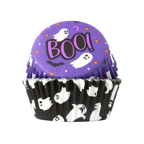 Caissettes Cupcakes Halloween Fantômes Effrayants (x60) - PME