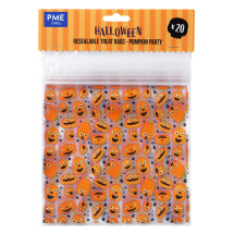 Sachet Bonbon Refermable Fête des Citrouilles 18,3 x 17,5 cm (x20) - PME