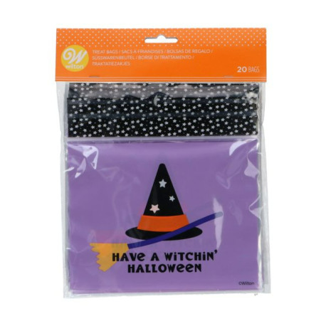 Sachet Bonbon Sorcière Halloween (x20) - Wilton