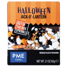Décors en Sucre Citrouille Sprinkles Halloween 60g - PME