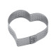 Cercle à Tarte Coeur Inox Micro-perforé 7,5 x 7 cm x H 2 cm - Pavoni