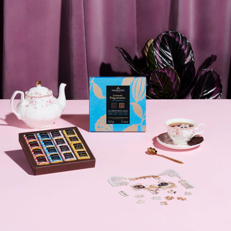 Chocolat Noir&Lait (x32 carrés) - rose Chocolat Noir&Lait (x32 carrés) - rose