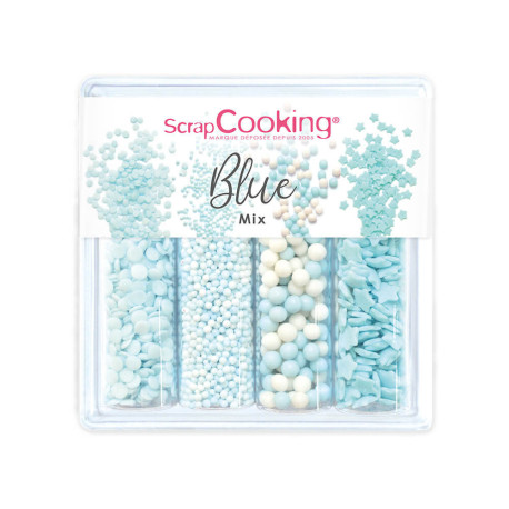 DDM Courte Décors sucrés Blue Mix 64g - ScrapCooking