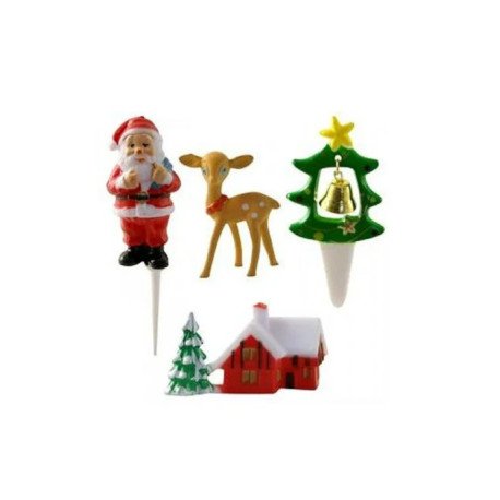 Décorations de bûches de Noël (x4) - Scrapcooking