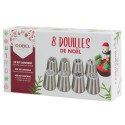 Coffret Douilles Pâtissières Noël en Inox (x8) - Gobel