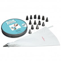 Poche à Douille Pâtissière Decora 40 Cm - En Coton Enduit, Pointe Renforcée - Pour Professionnels Et Amateurs