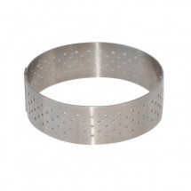 Cercle tarte perforé rond 24,5cm Valrhona De Buyer