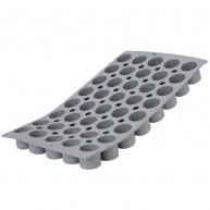Plaque silicone 40 mini-cylindres Elastomoule De Buyer
