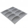 Plaque silicone 8 madeleines Elastomoule - De Buyer