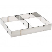 Cadre à pâtisserie extensible inox H 5cm