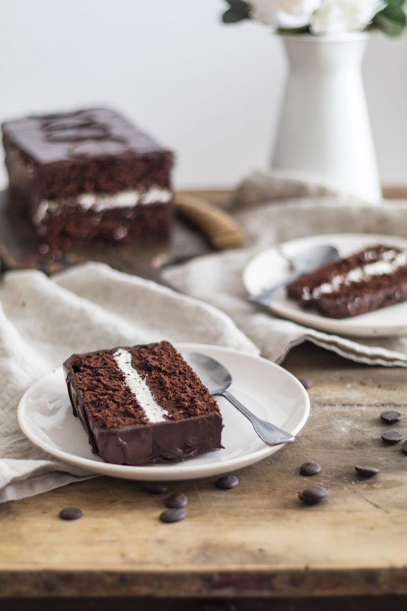 Recette gateau génoise et crème tout chocolat - Marie Claire