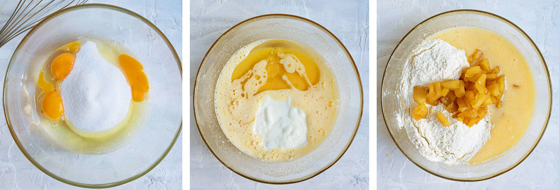 Recette Gâteau yaourt pomme