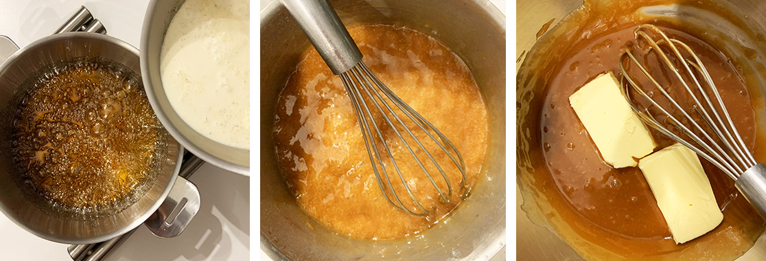 Recette bûche caramel vanille
