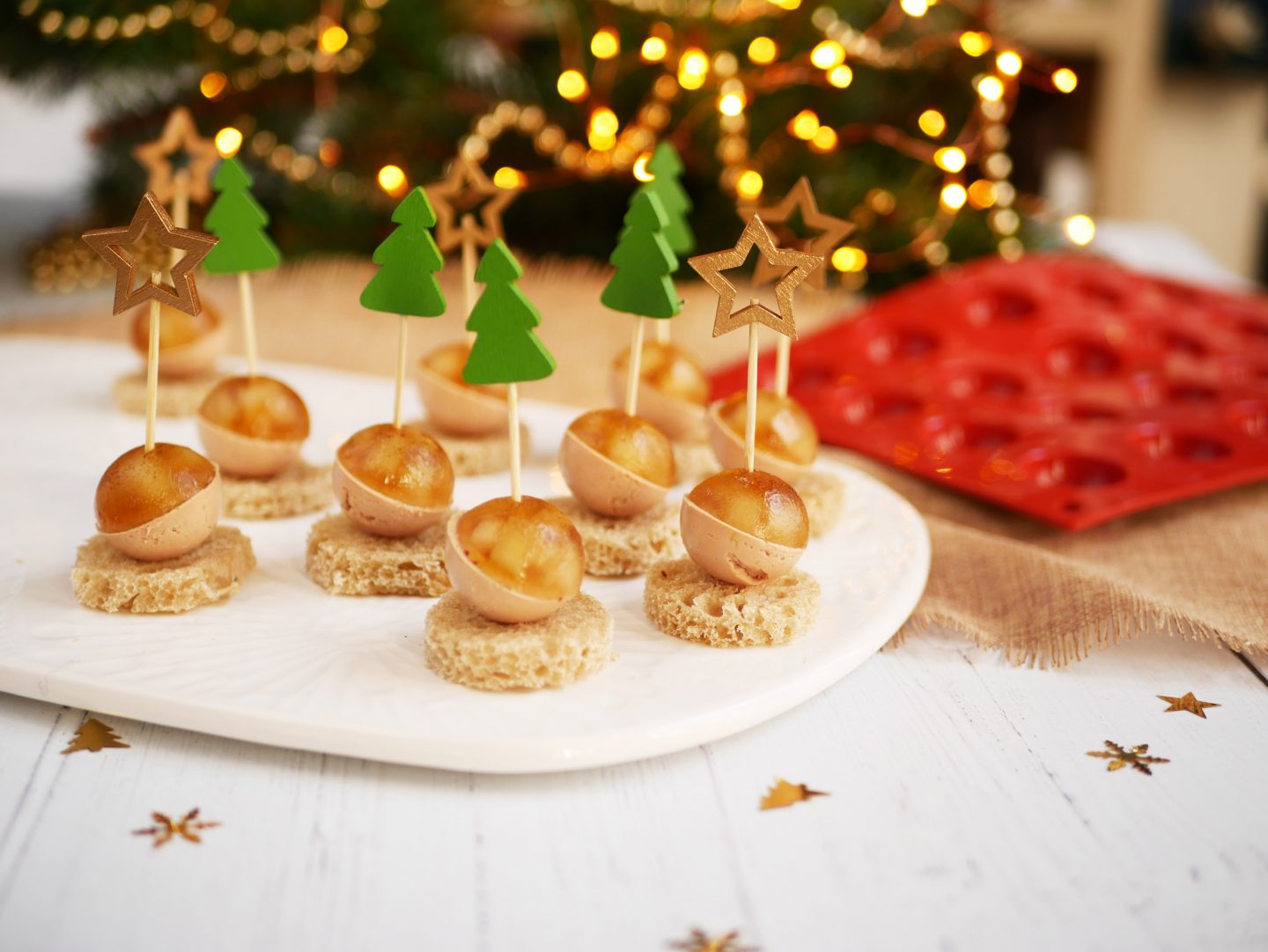 Recette Billes foie gras poire
