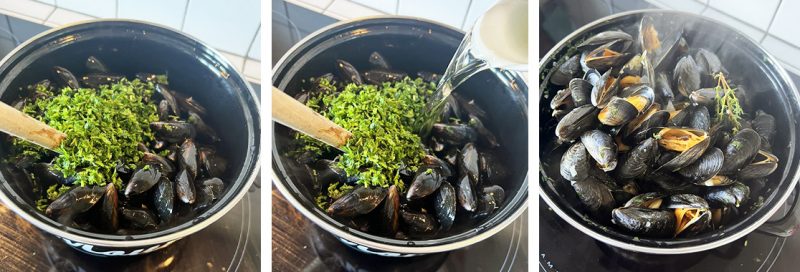 Recette Moules marinières traditionnelles sur Chefclub daily